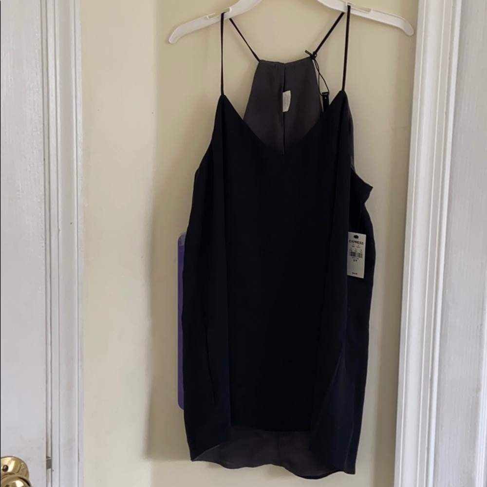 Express flowy black shirt. Retail price, $44.90
